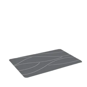 Alfombra de baño de tierra de diatomeas suave, felpudo antideslizante de secado rápido.