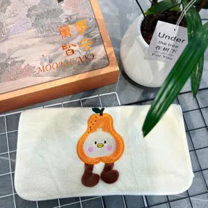Handdoek badstof met peren borduursel zacht absorberend gezicht cartoon ontwerp hoofdafbeelding hoofd.