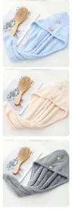 Bonnet séchoir à cheveux nid d'ananas, serviette absorbante et séchage rapide pour la maison.