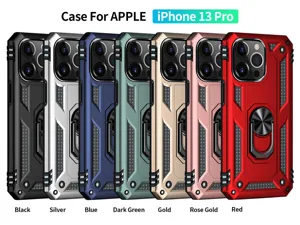 Rugged Armor iPhone 13 Pro Case Protective Cover with Ring Holder Car Mount Colors