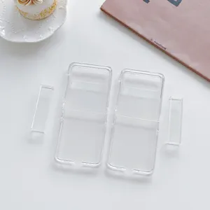 Transparente harte Schutzhülle Handyhülle für Samsung Z Flip faltbare Serie Etui.