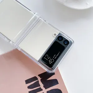 Transparente harte Schutzhülle für faltbare Smartphones mit komplettem 360-Grad-Schutz.