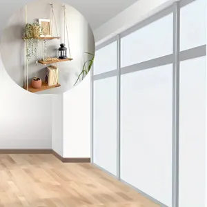 Wooden hanging rope wall shelf detail showing multi-tier design and natural wood texture.