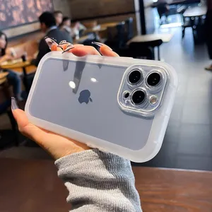 Transparent Silicone Phone Case For iPhone Pro Max Soft TPU Anti-Drop Protective Back Cover
