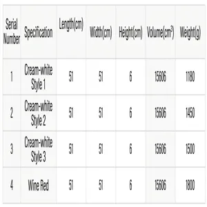 Detailed size specification chart and dimensions for handmade macrame pendant lamp shade variants.