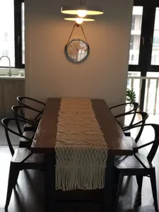 Bohemian Woven Table Runner Macrame Dining Table Cover Nordic Style Home Decoration