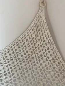 Amaca per giocattoli in corda di cotone fatta a mano per angolo, rete di stoccaggio bambini.