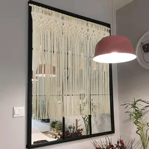 Bohemian Handmade Woven Macrame Wall Hanging Tapestry Large Cotton Cord Curtain Boho Home Decor For Living Room Wedding