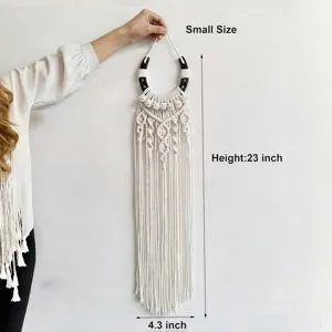 Handmade macrame horseshoe wall hanging bohemian style wall decor tapestry small size