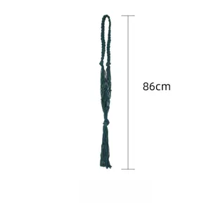 Sac en filet de corde de coton fait main sac de transport de vin tissé réutilisable 86cm