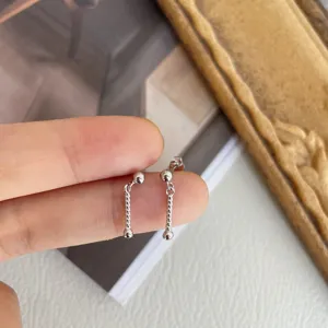 S925 Sterlingsilber Spiral Ohrringe, elegante und schicke minimalistische Modeschmuck.