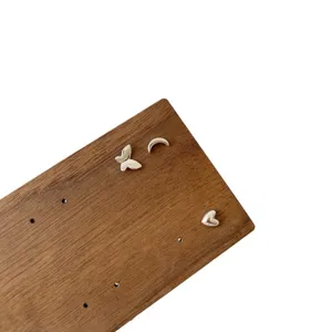 Silver cute small earrings set featuring butterfly, moon and heart designs for women daily.