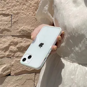 Translucent iriserend telefoonhoesje compatible met iPhone, stijlvolle beschermhoes.