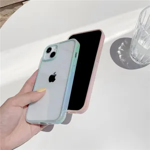 Verloop telefoonhoesje voor iPhone, stijlvolle 2-in-1 PC beschermhoes met levendige kleuren.