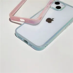 Verloop PC Telefoonhoesje voor iPhone 13 12 16 Pro 2-in-1 Zacht Hard Beschermhoesje