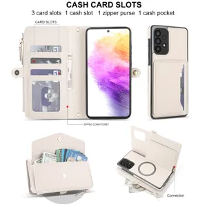 Θήκη πορτοφολιό για Samsung Galaxy S26 Ultra με θήκες καρτών και στήριγμα.
