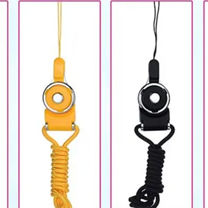 Lanière de téléphone à anneau rotatif amovible, sangle de téléphone et corde de porte-badge.