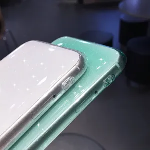 Glitter TPU Candy Color Phone Case For iPhone Full Protection Soft Cover Glossy Shell