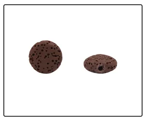 Round volcanic stone loose beads porous lava spacer beads for DIY jewelry making bracelets.