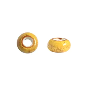 Grosse Keramikperlen Abstandhalter fuer handgemachte DIY Armbaender Schmuckherstellung Ansicht