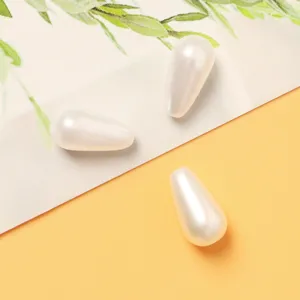 ABS pearl teardrop loose beads DIY jewelry making materials for bracelets necklaces pendant charms
