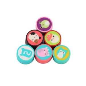 Kleurrijke dieren klei kralen ronde polymeer klei bedels voor handgemaakte DIY sieraden maken