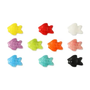 Perline di pesce in ceramica colorata ciondoli sfusi per gioielli fai da te bracciali