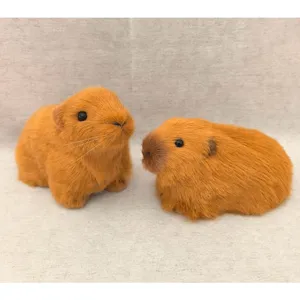 Cute simulation capybara plush toy ornament fluffy animal home decor details display