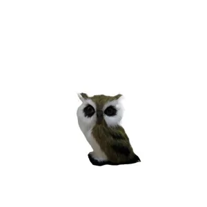 Simulierte Graue Eule Figur Tier Handwerk Vogel Ornament Heimtextilien Fotografie Requisite