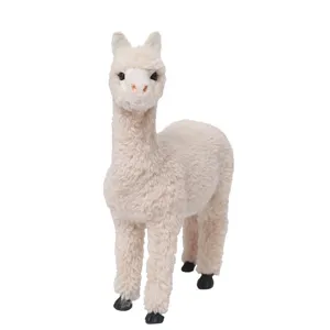 Peluche alpaca simulazione simpatico animale farcito bambola decorazione vetrina ornamento