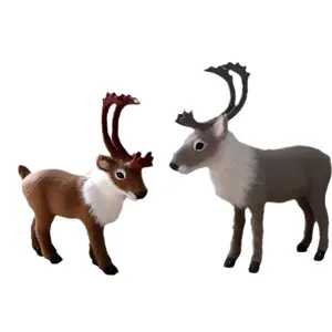 Simulations Rentier Figuren Set Weihnachts Elch Spielzeug Tisch Fenster Deko Geschenkidee