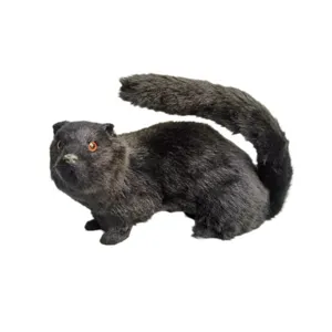 Lebensechtes schwarzes Wiesel Plueschtier Simulation Tier Figur Dekoration Artikel.