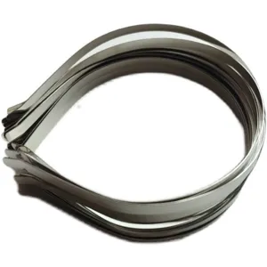 Metal headband blanks for DIY crafts and hair accessories making. Detail view of base hoops.