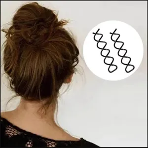 Pince Spirale à Cheveux en Métal Perle Hair Twister Outil de Coiffure Épingle Accessoires pour Cheveux