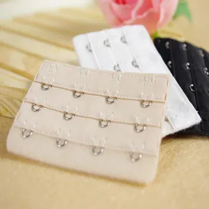 Adjustable bra extender strap with multi-row hooks for comfortable daily undergarment wear.