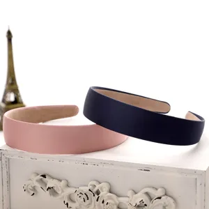 Simple solid color velvet headband for women sweet hair accessories daily wear hair hoop