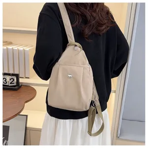 Mini Nylon Sling Rucksack für Damen, multifunktionale lässige Brusttasche, wasserdicht.