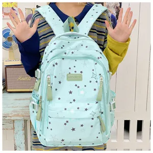 Large capacity cute star pattern school backpack for student casual daily commute use 2025 new