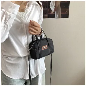 Vintage Jeans Handtasche für Damen 2025 neue trendige Retro Kissen Umhängetasche.
