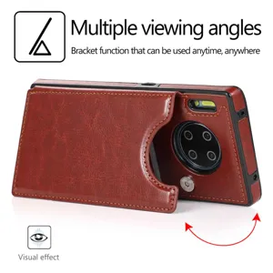 Leder Brieftasche Handyhülle mit Kartenfach und Ständer für den täglichen Schutz.