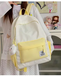 Japanese minimalist star print student schoolbag casual lightweight large capacity backpack