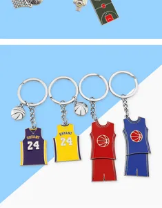 Portachiavi basket metallo NBA fan souvenir ciondolo regalo sportivo personalizzato gadget