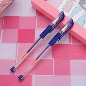 Klassische blaue Gelschreiber Set für glattes Schreiben, Büroarbeit und Schulprüfungen Schreibwaren.