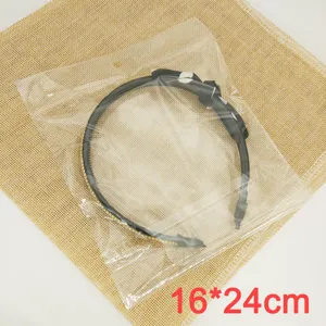 Small OPP self adhesive packaging bags for hair accessories and jewelry size 16x24cm clear