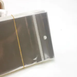 Clear OPP self-adhesive plastic bags transparent packaging bags for small items jewelry display