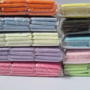 Bandeau de Sport Yoga Couleur Unie Absorbe la Transpiration en Tissu Éponge Élastique Large pour Course Fitness Homme Femme