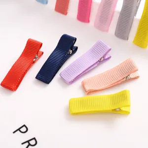 Stof omwikkelde eendensnavel haarspelden DIY handgemaakte haaraccessoires kleurrijke klemmen