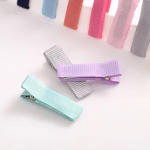 DIY lint beklede eendebek haarklemmen handgemaakte haaraccessoires