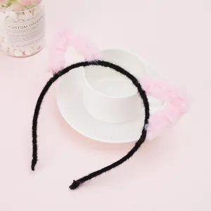 Cute plush cat ear headband sweet hair hoop for cosplay daily wear party cute hair accessories