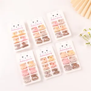 Cute colorful mini hair claws set for kids sweet small hair clips for daily styling